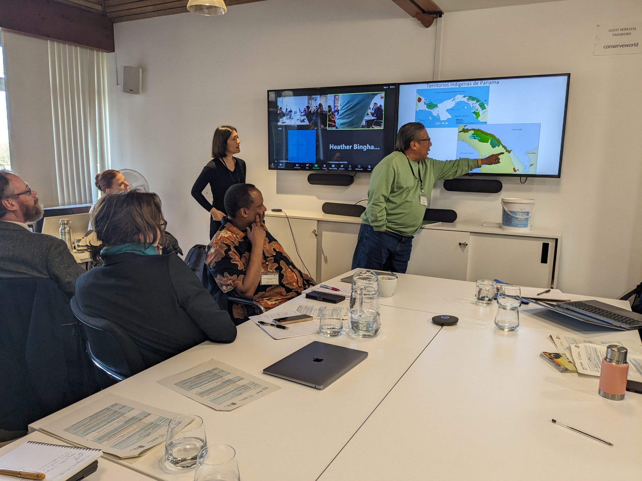 A man speaks at a workshop event