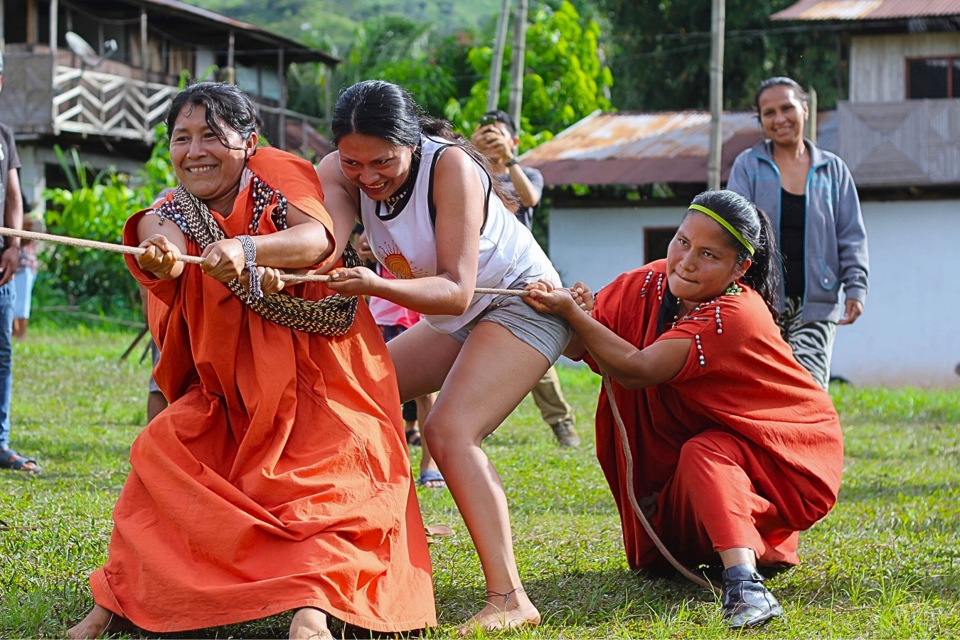 El encuentro se cerró con juegos tradicionales yanesha. Crédito: Sebastián Rodríguez